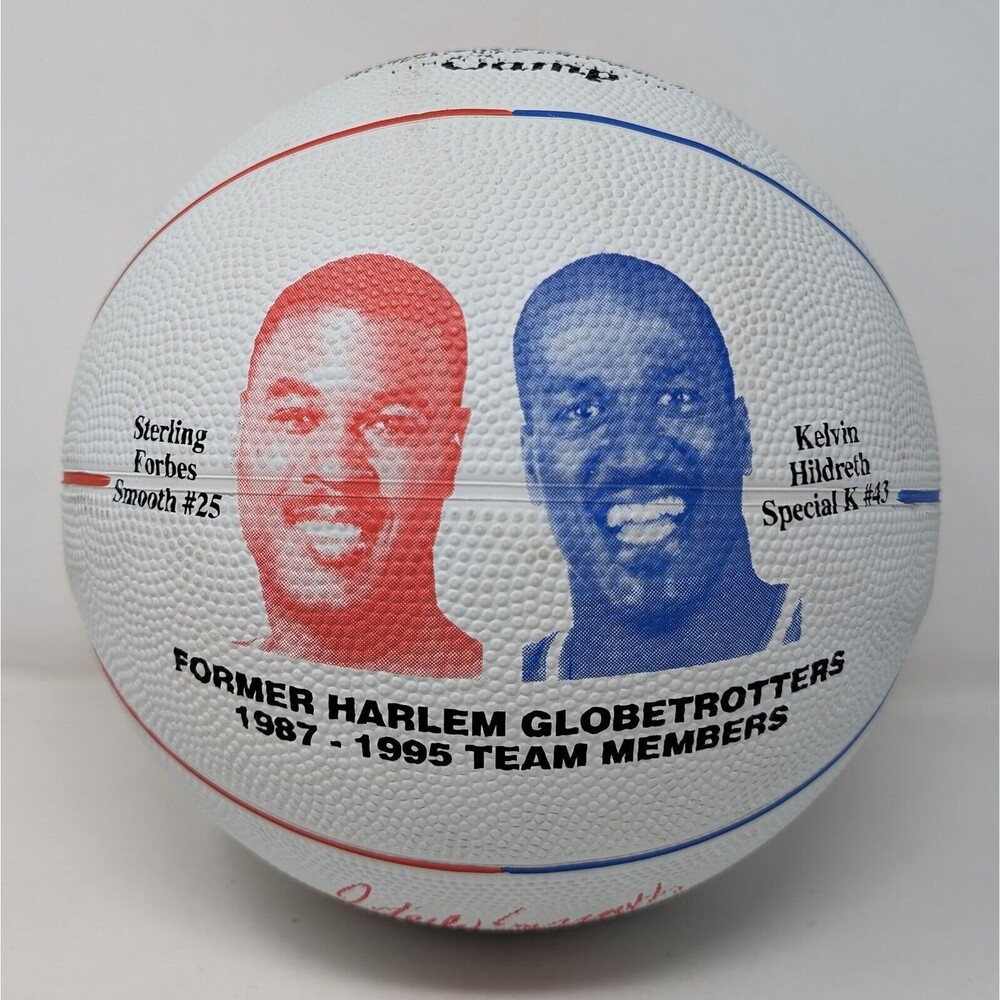 VTG Harlem Globetrotters Sterling Smooth Special K Hoop Camp Baden Basketball LE